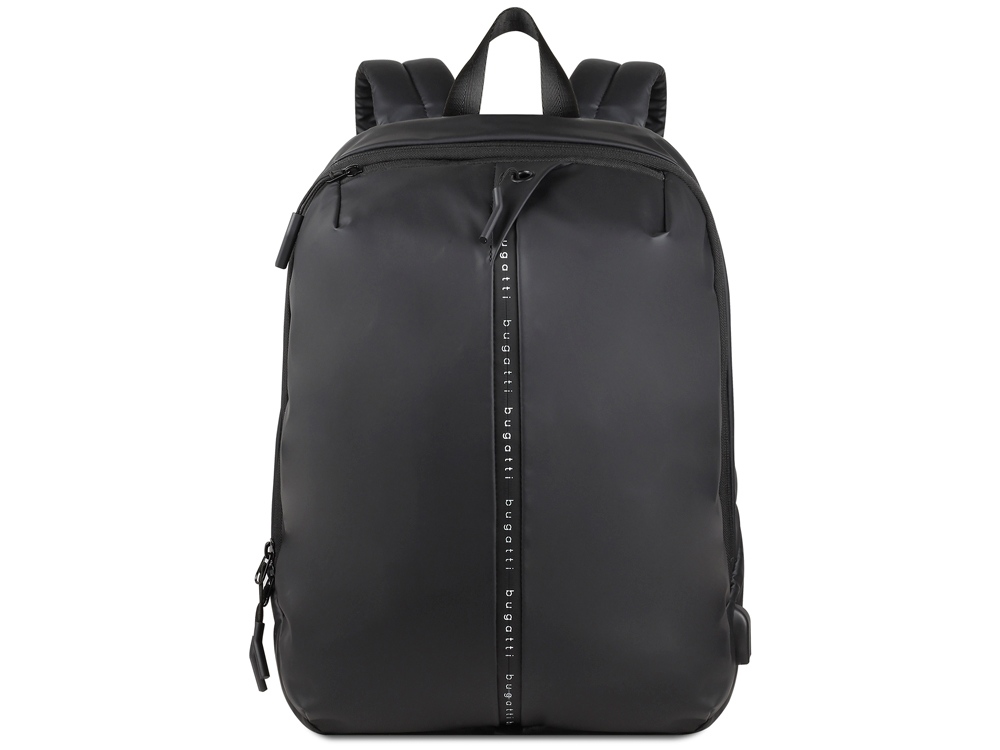 Рюкзак BUGATTI БЛАНК | BLANC 15'', чёрный, тарпаулин/полиэстер, 32х15,5х45 см