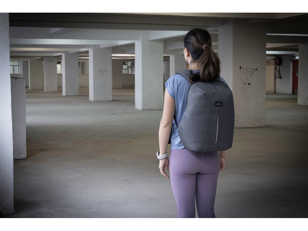 Рюкзак с защитой от краж Phantom Mini, серый