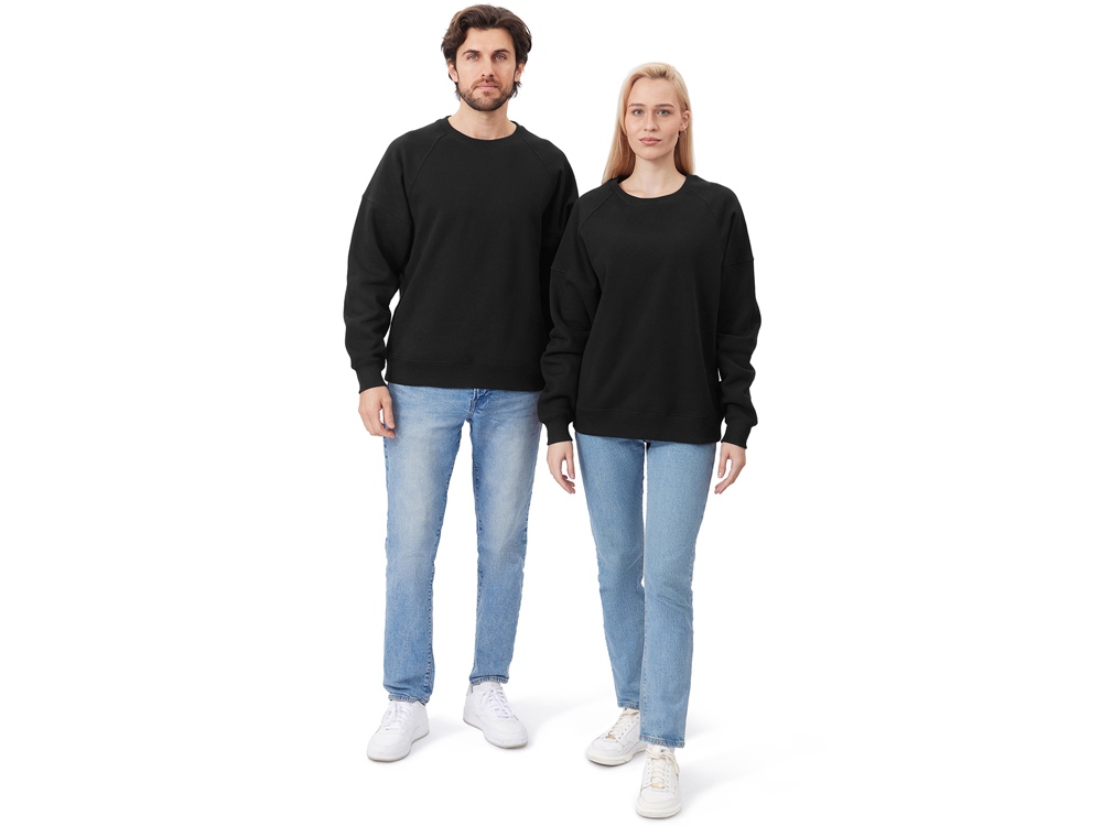 Свитшот оверсайз Paris, унисекс, черный