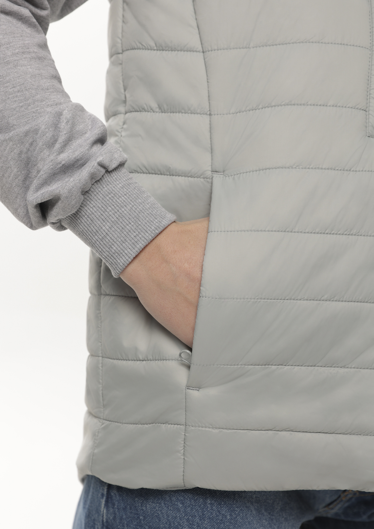 Жилет унисекс утепленный STAN таффета, 65, 87, Светло-серый,  (72)  (56/XXXL)