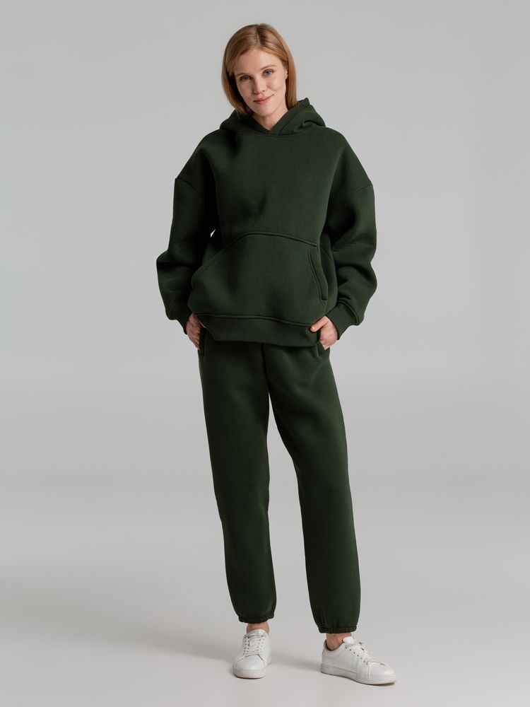 Худи Kulonga Oversize, темно-зеленый хаки, размер XL/XXL