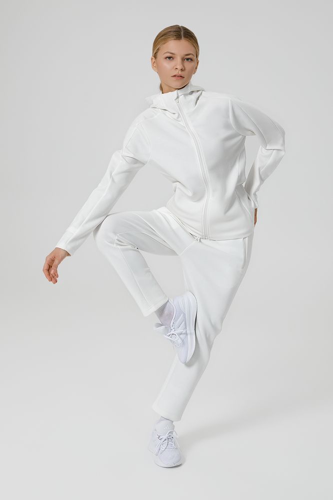 Куртка с капюшоном унисекс Begi, молочно-белая, размер XXL