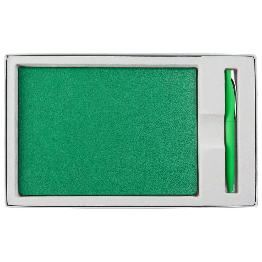 Коробка Horizon с ложементом под ежедневник и ручку — пример нанесения логотипа (сделано в России) | Print Logo