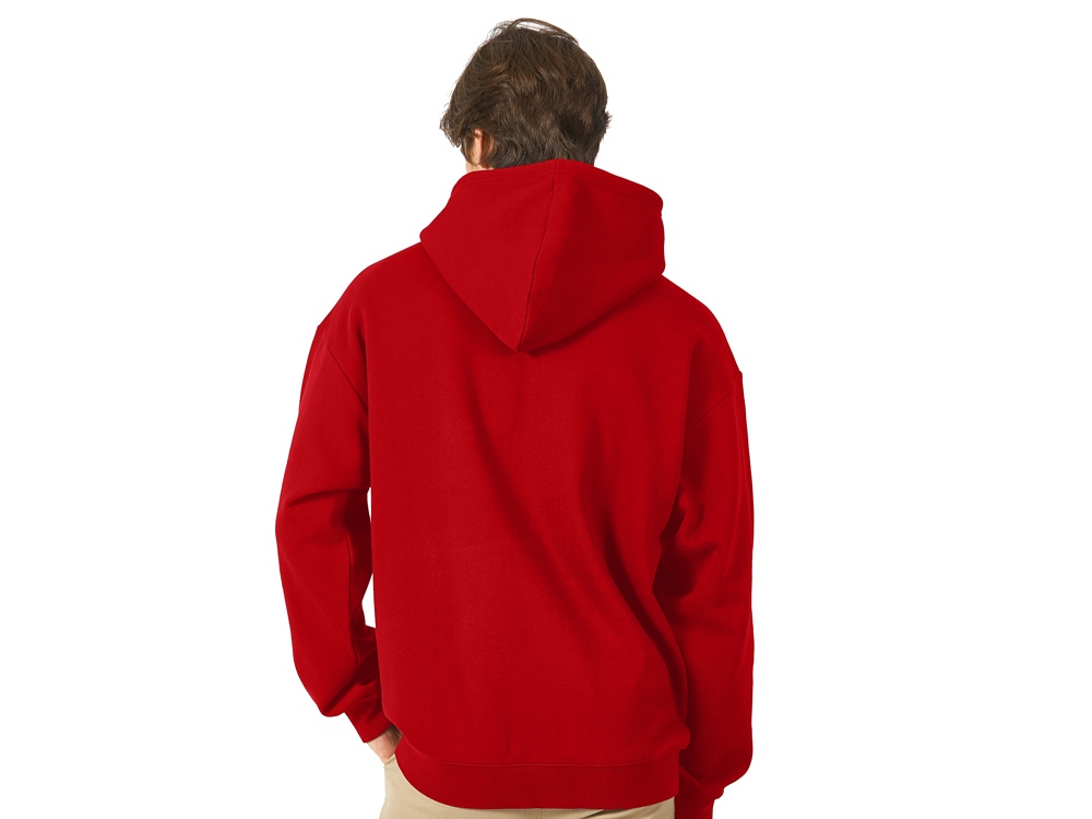 Толстовка с капюшоном оверсайз Berlin унисекс, красный