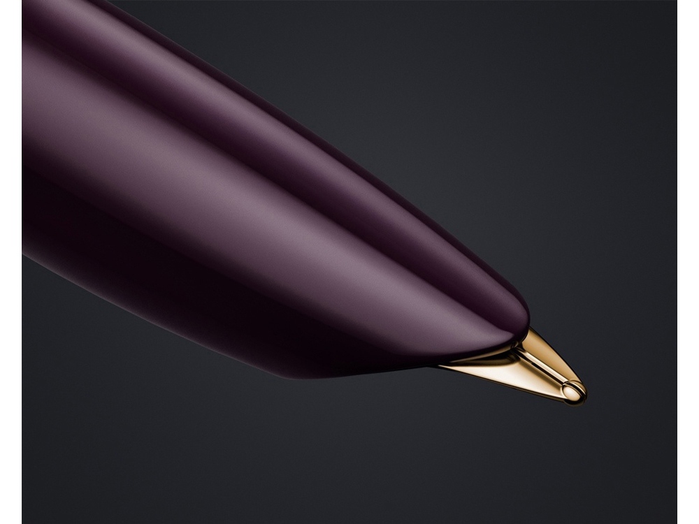 Перьевая ручка Parker 51 DELUXE PLUM GT, перо: F, цвет чернил: black, в подарочной упаковке.