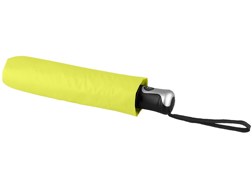 Зонт Alex трехсекционный автоматический 21,5, неоново-зеленый