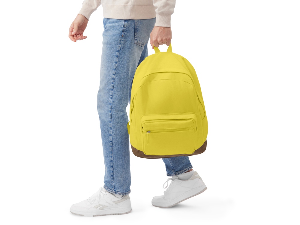 Рюкзак Shammy с эко-замшей для ноутбука 15, желтый