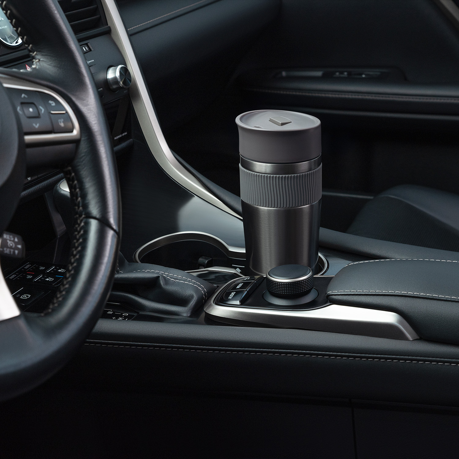 Термокружка вакуумная Поло (Polo), синяя