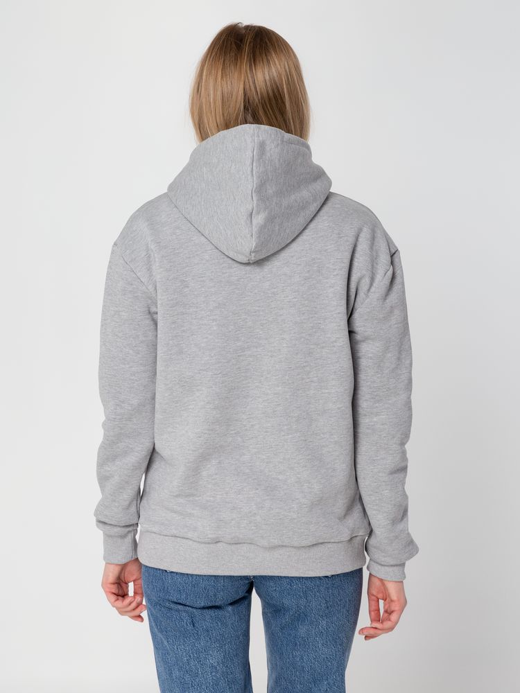 Толстовка с капюшоном Unit Kirenga Heavy серый меланж, размер S