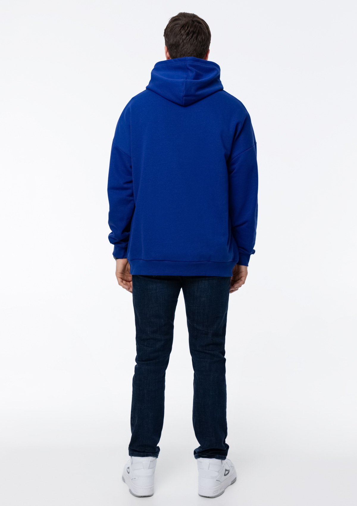 Худи унисекс STAN оверсайз футер без начёса 350, 66, Синий электрик,  (47)  (48/M)