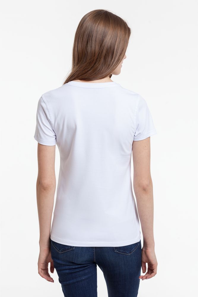 Футболка женская Bloom — пример нанесения логотипа (Принтэссенция) | Print Logo