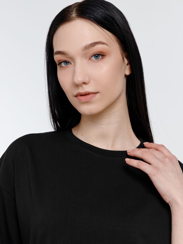 Футболка оверсайз унисекс Big Haul, черная, размер L