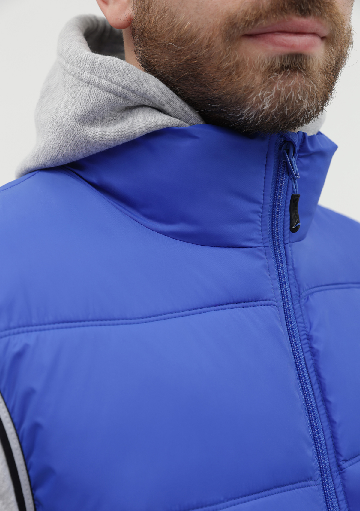 Жилет мужской STAN утепленный таффета 210T,65, 82, Красный с контрастом,  (141)  (50/L)