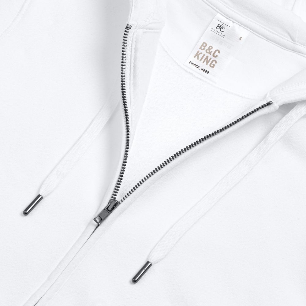 Толстовка на молнии с капюшоном унисекс King фото на сайте Print Logo.