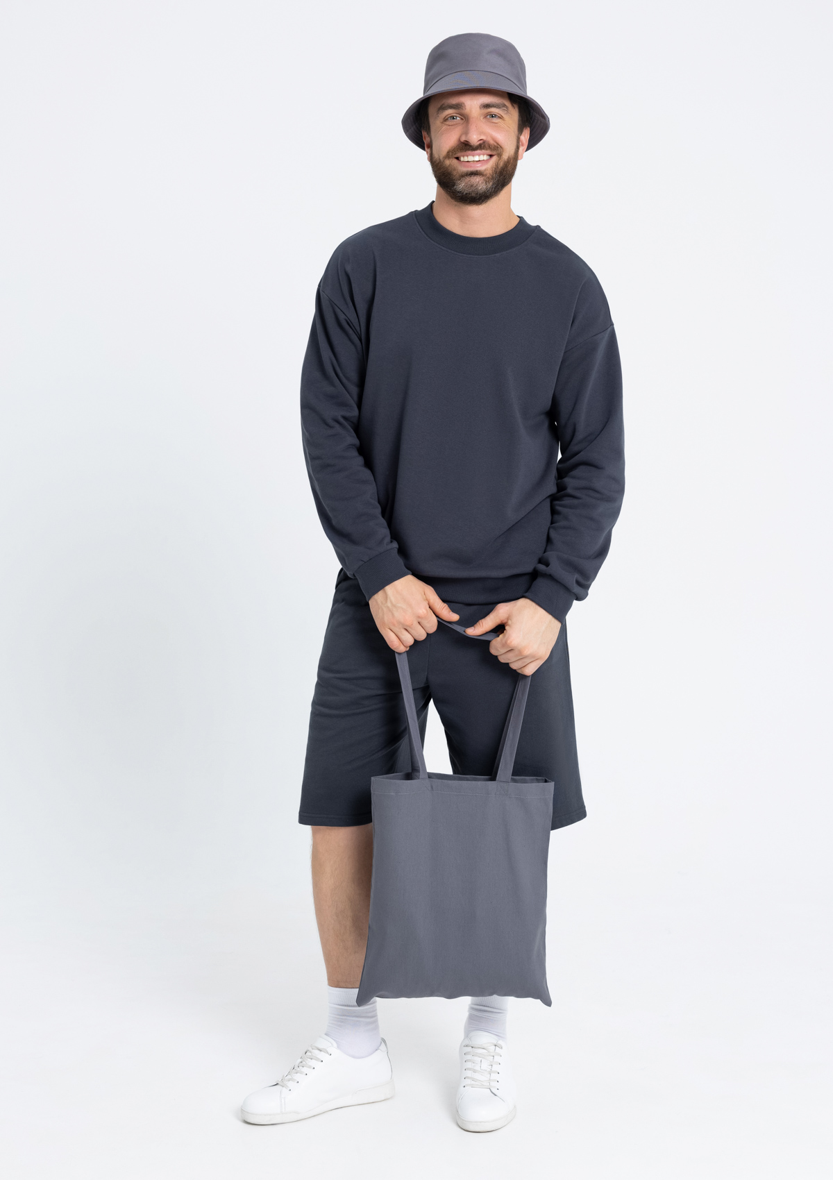 Шорты унисекс STAN футер, 260, 98, Графит,  (101)  (56/XXXL)