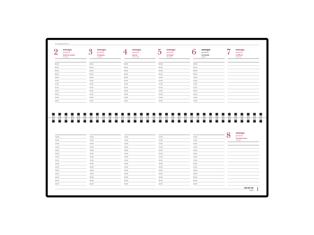 Планинг датированный Ideal New 2024, синий