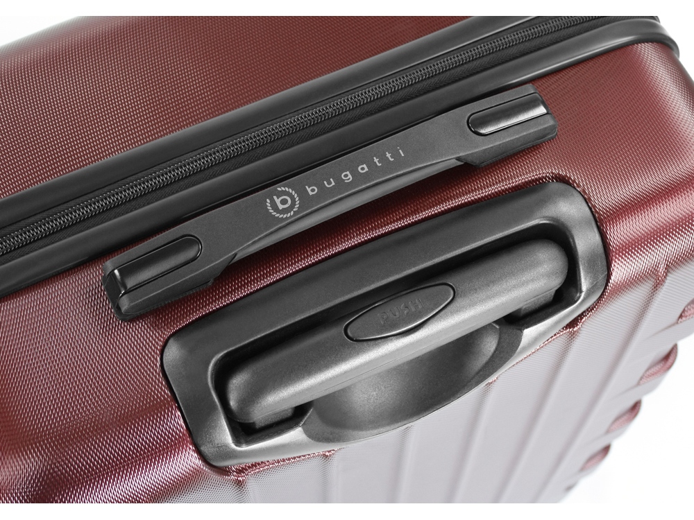 Чемодан BUGATTI ГАЛАТЕЯ | GALATEA, бордовый, поликарбонат / АБС-пластик, 46х27,5х67 см, 65 л