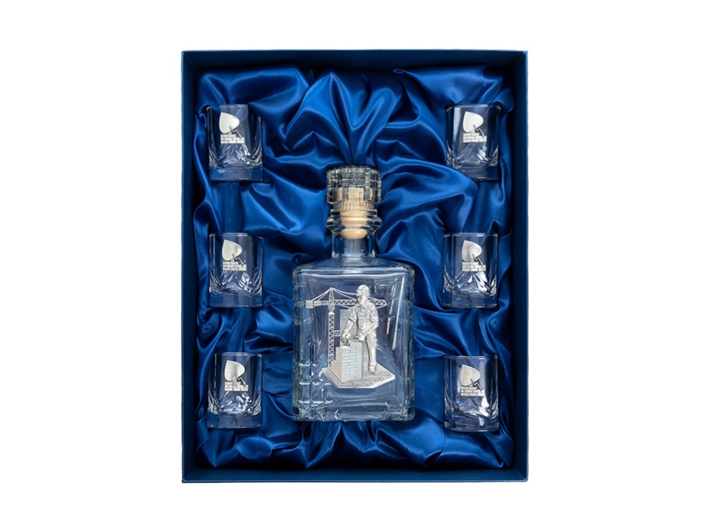 Набор со штофом СТРОИТЕЛЬНЫЙ