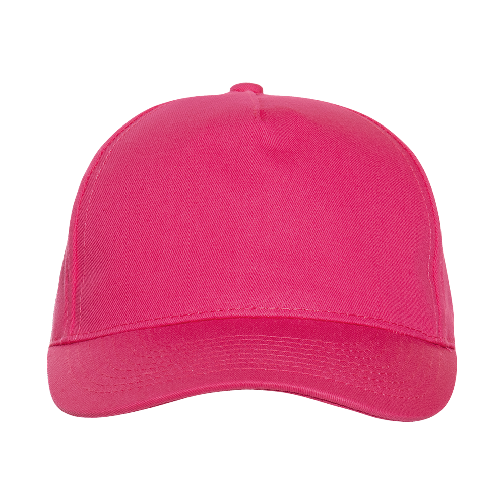 Бейсболка STAN 5 клиньев хлопок 150, 10L, Ярко-розовый,  (92)  (56-58)