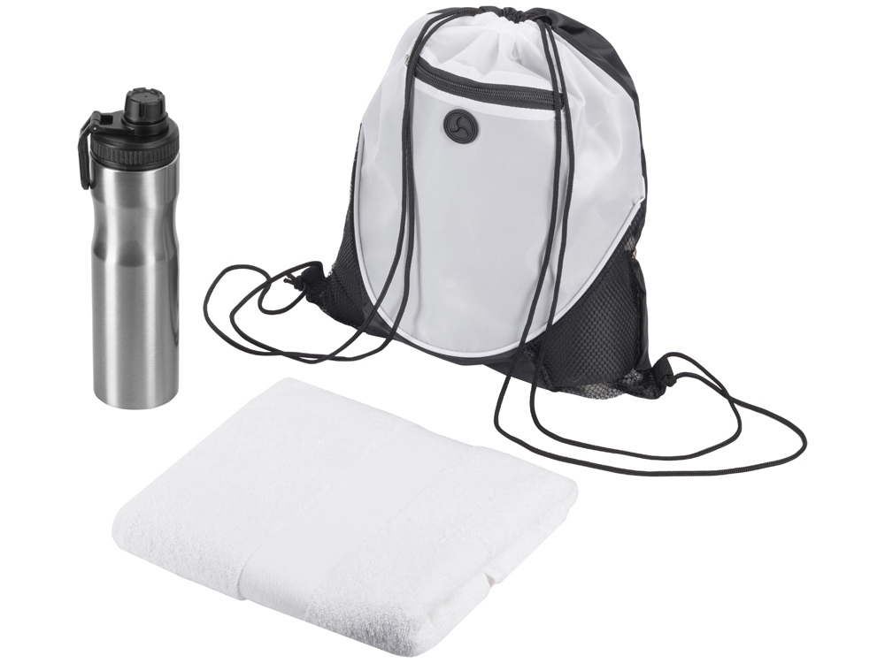 Спортивный набор из стальной бутылки и полотенца Advanced с логотипом  | Print Logo