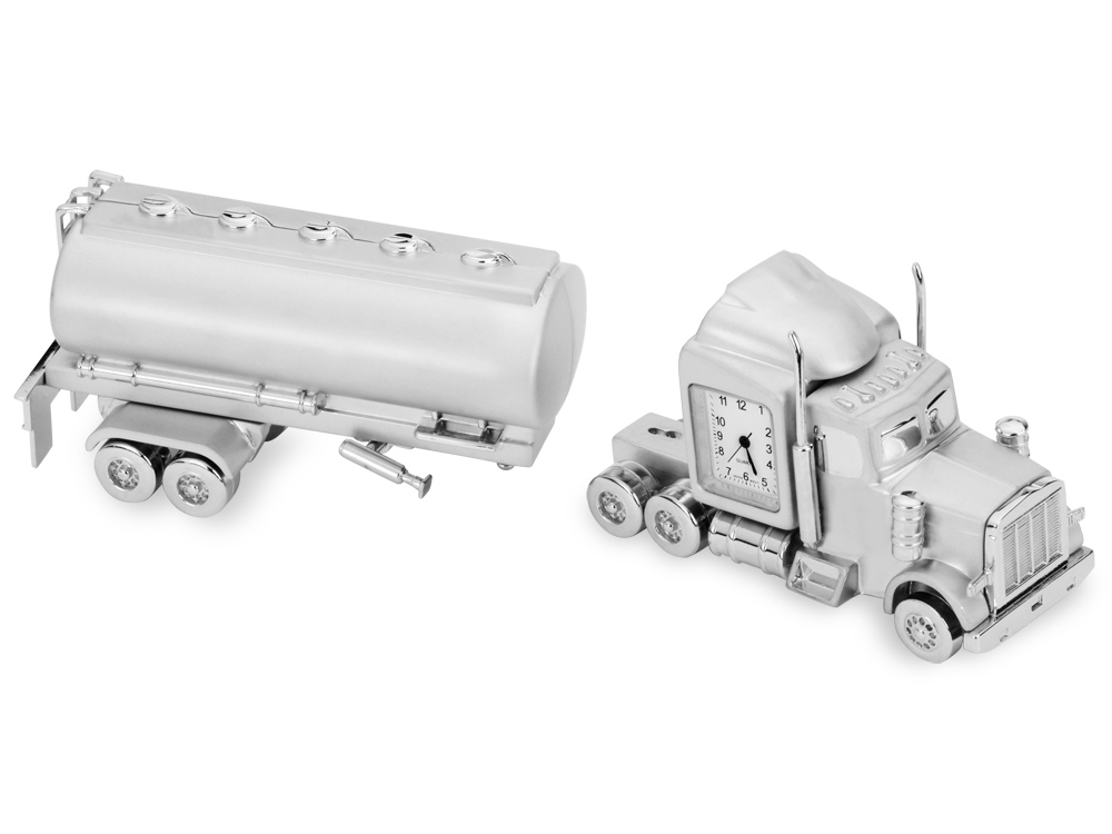 Часы Автомобильная цистерна, серебристый