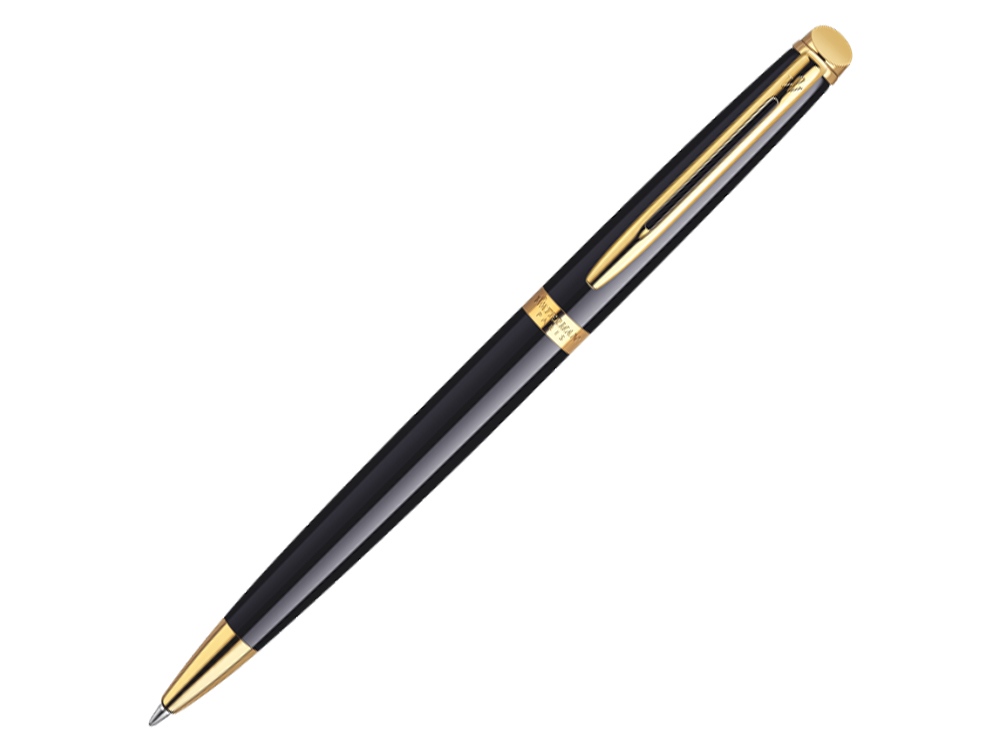 Ручка шариковая Waterman Hemisphere Mars Black GT M с логотипом Waterman | Print Logo