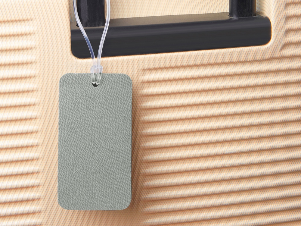 Багажная бирка Favor на силиконовой петле, серый