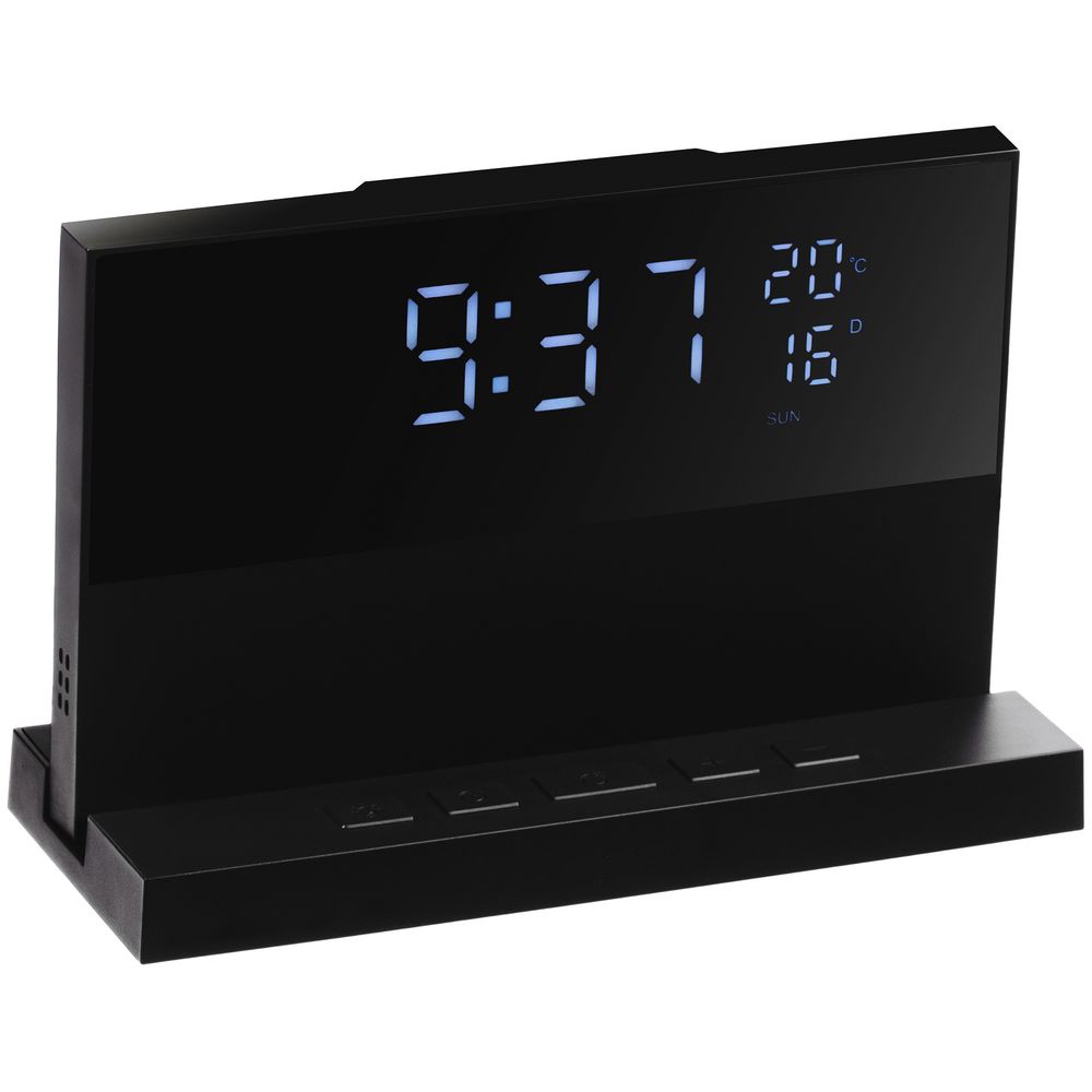 Зарядная станция с часами и подсветкой multiEnergy с логотипом Indivo | Print Logo