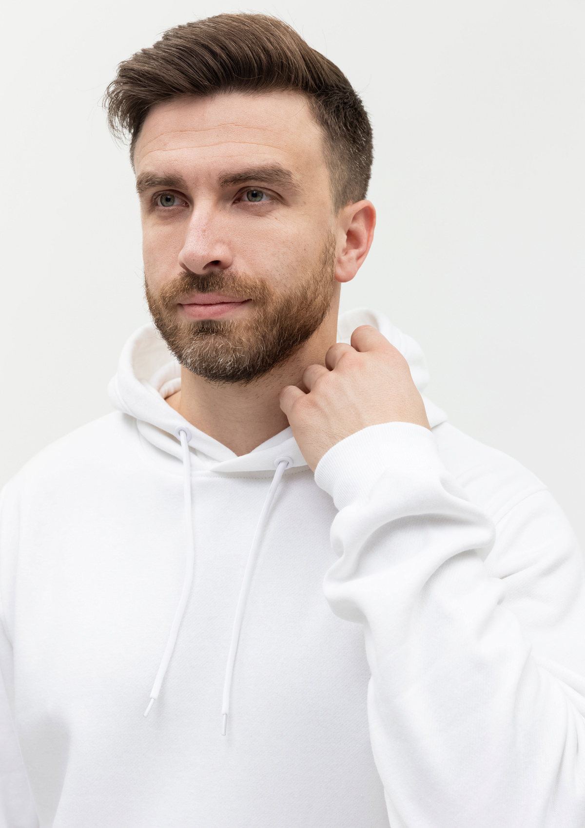 Худи унисекс STAN футер с начёсом 260, 20, Белый,  (10/1)  (40/3XS)