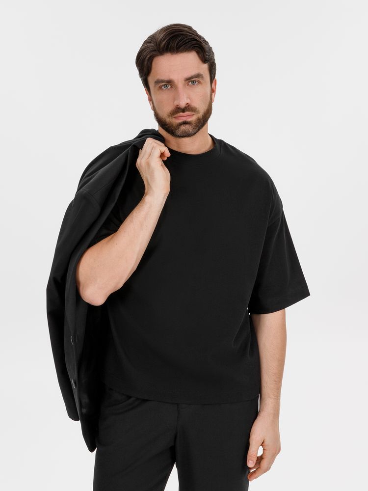 Футболка оверсайз Big boss, черная, размер 3XL/4XL