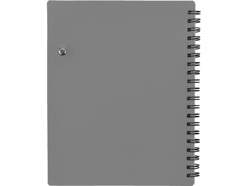 Блокнот Контакт с ручкой, серый