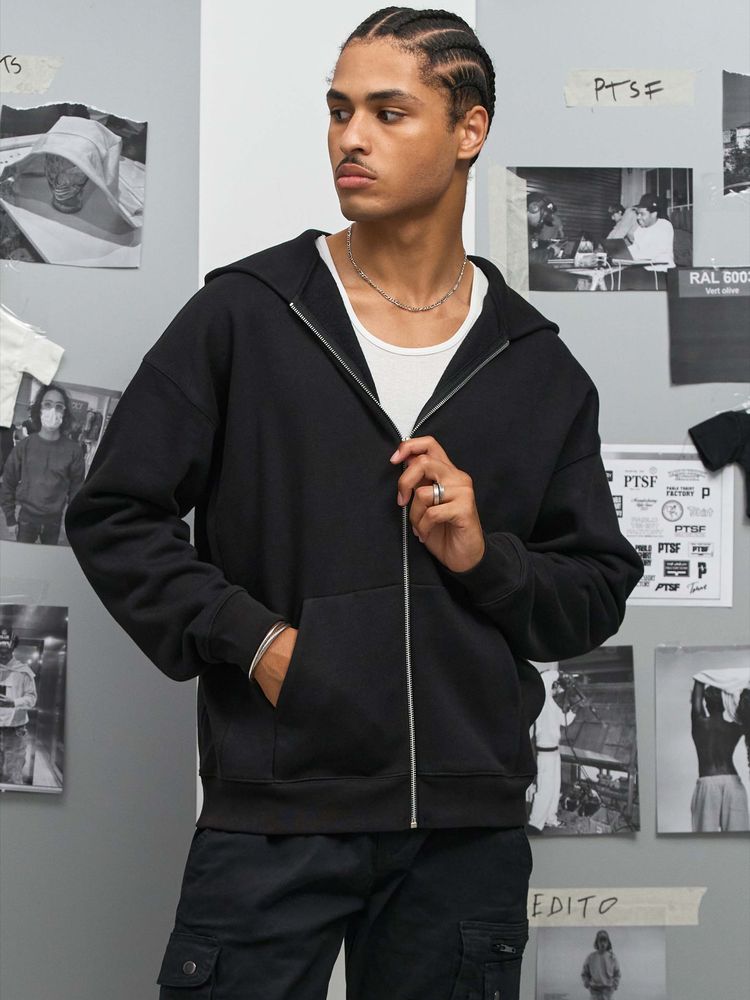 Толстовка унисекс на молнии Jelo, серый меланж, размер 3XL