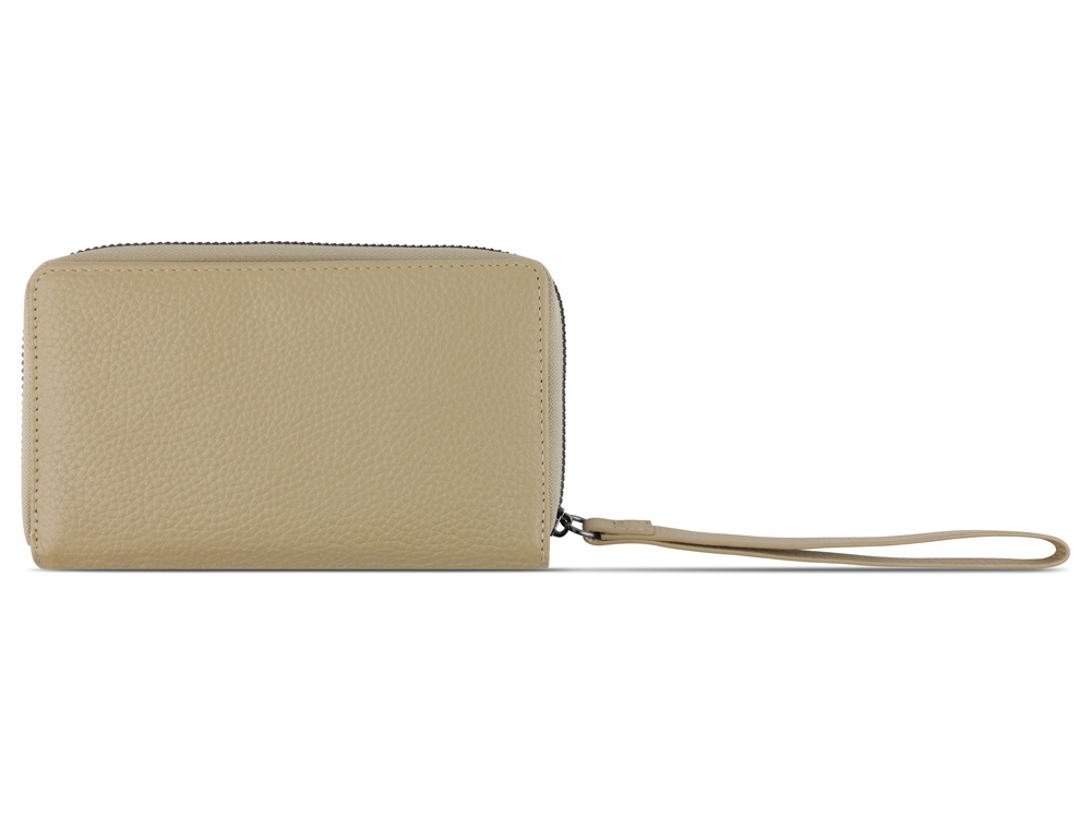 Кошелёк женский BUGATTI ЭЛЬЗА | ELSA, с защитой данных RFID, песочного цвета, воловья кожа/полиэстер, 15,5х3х9,5 см