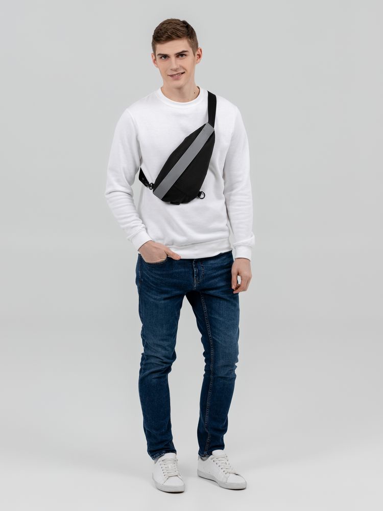 Сумка кросс-боди tagBag со светоотражающим элементом фото на сайте Print Logо.