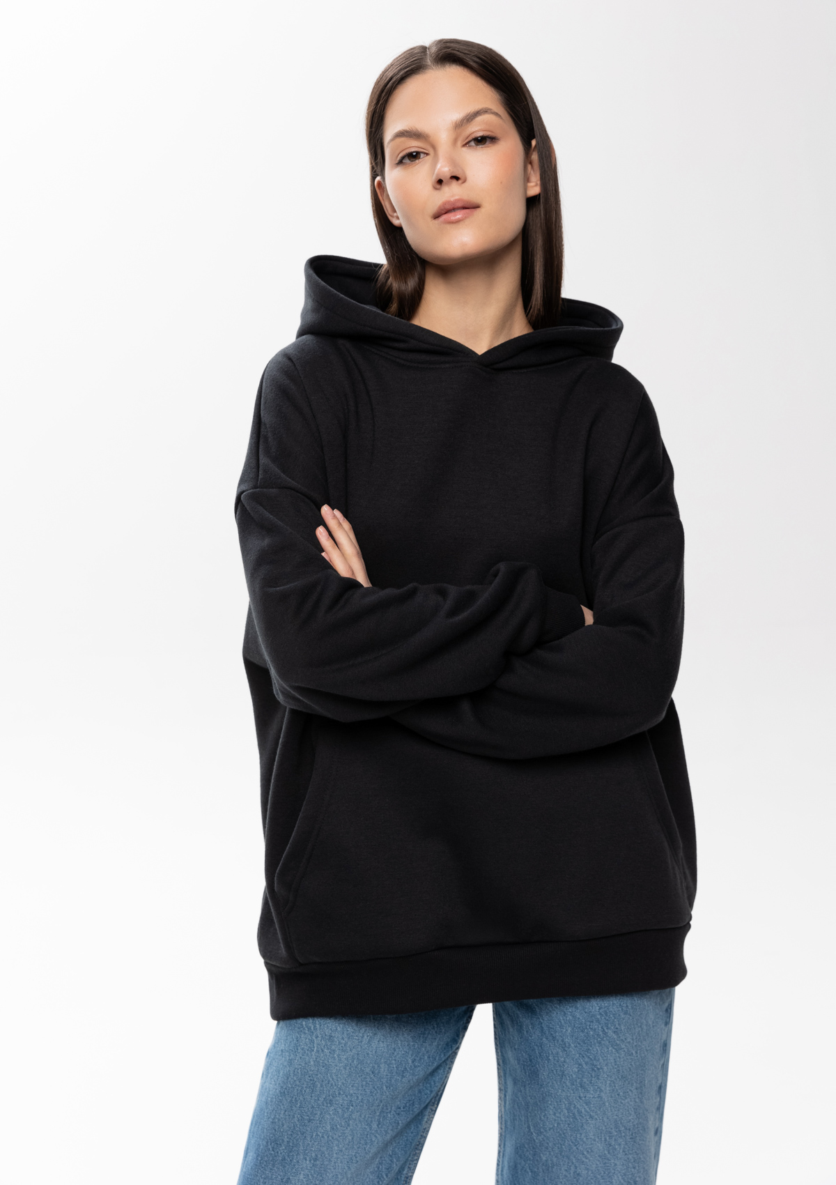 Худи унисекс STAN оверсайз интерсофт 320, 69, Чёрный,  (20)  (56/XXXL)