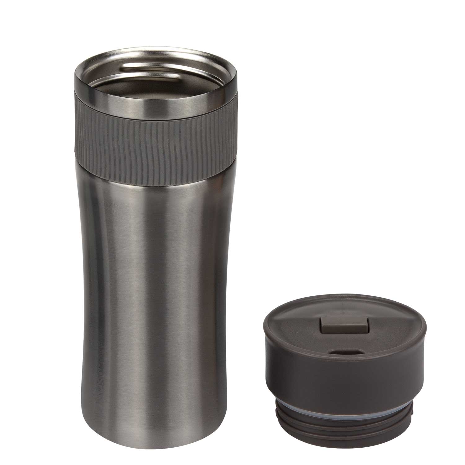 Термокружка вакуумная Поло (Polo), синяя — пример нанесения логотипа (Portobello Распродажа -50%) | Print Logo