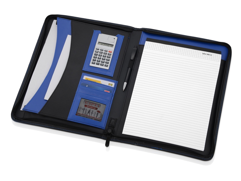 Папка для документов Gabin, черный/синий (Р)