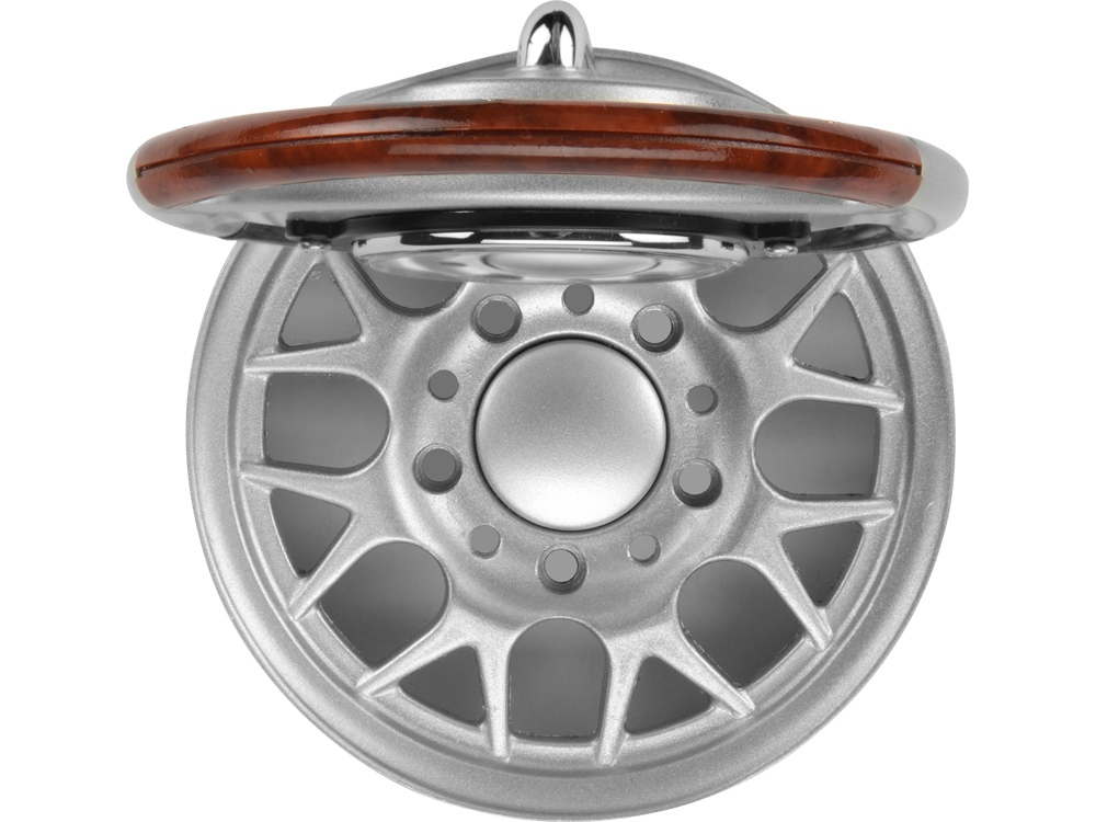 Часы настольные Колесо, серебристый