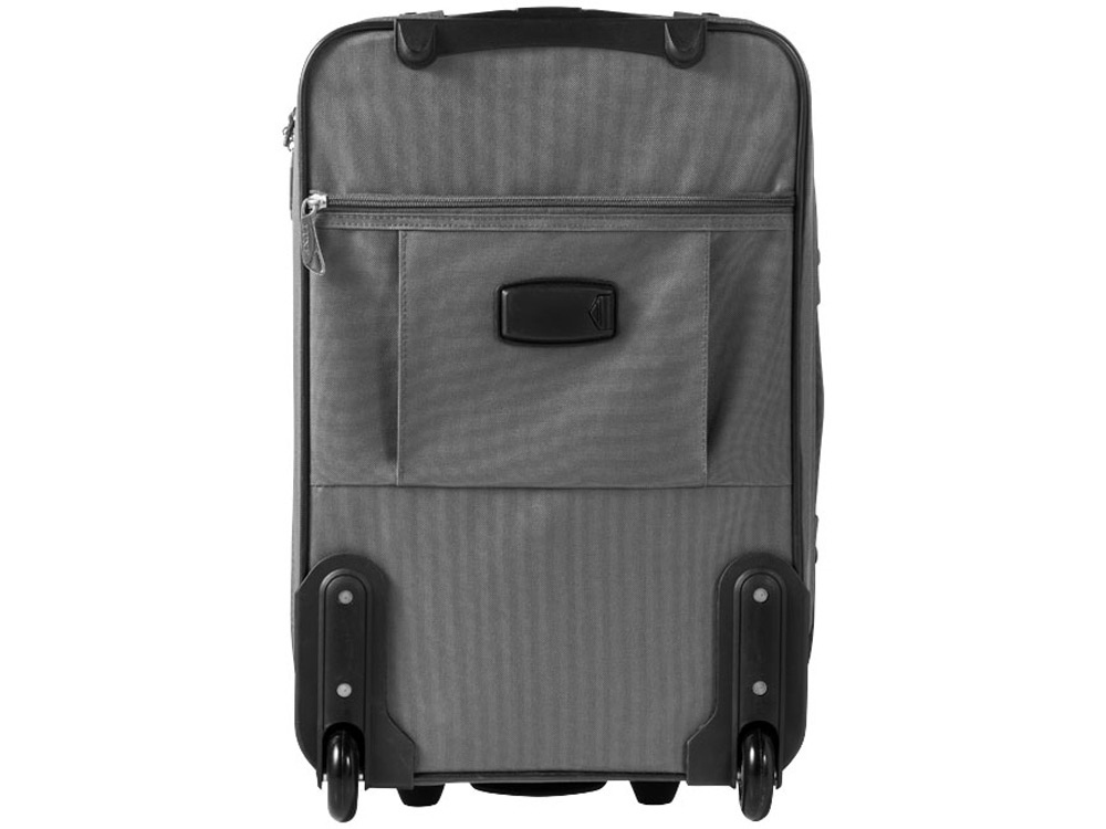 Чемодан 21 с дополнительным отделением, серый