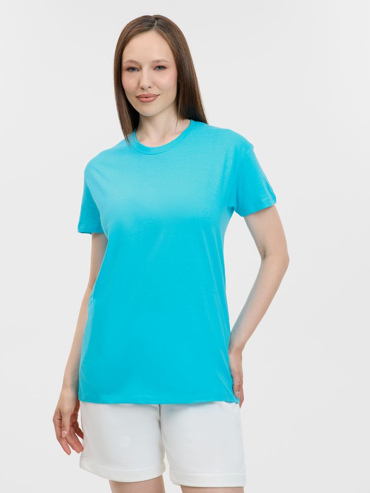 Футболка унисекс Regent 150, бирюзовая, размер 4XL