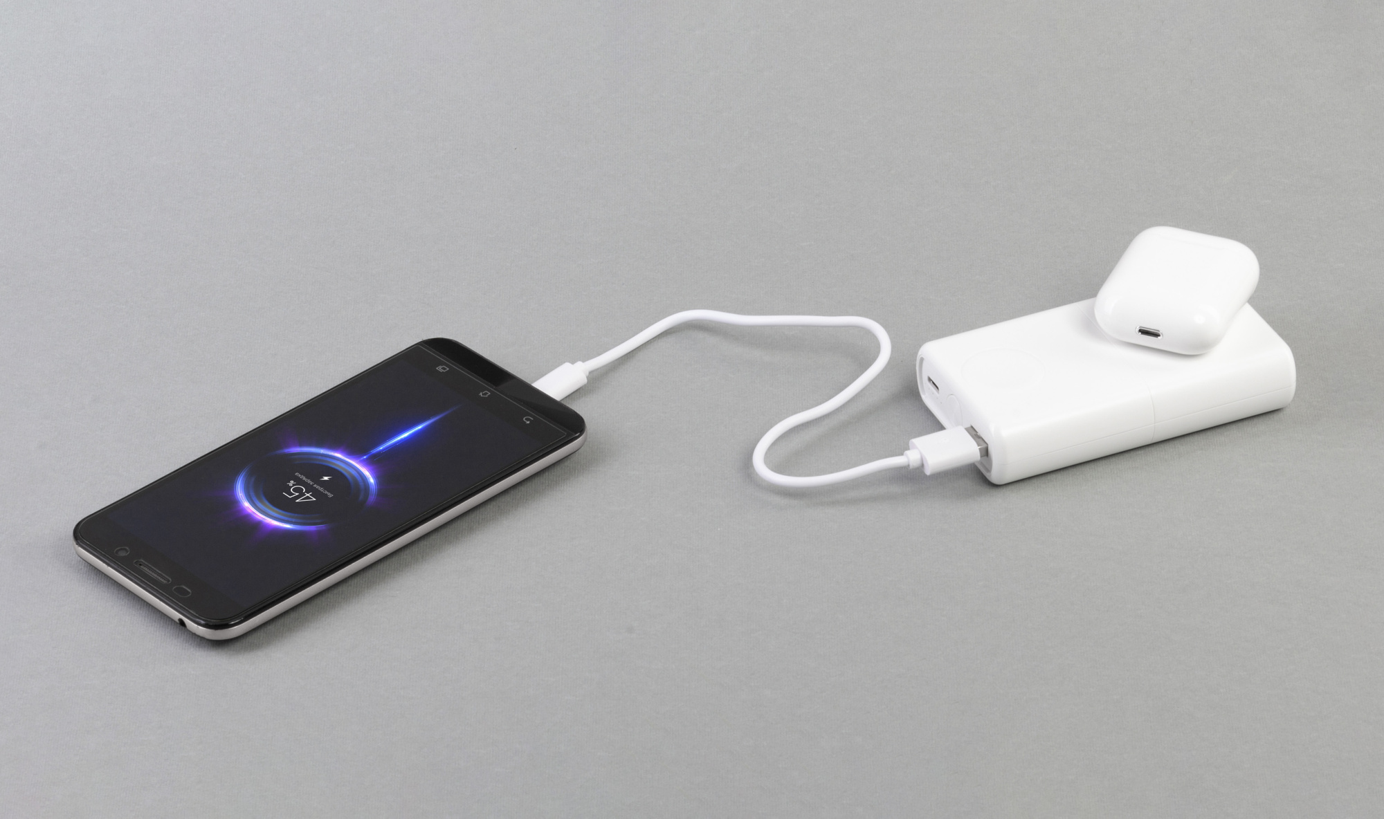 Беспроводное зарядное (22.5/15W) устройство "ALL-in-1" 10000 mAh фото на сайте Print Logo.