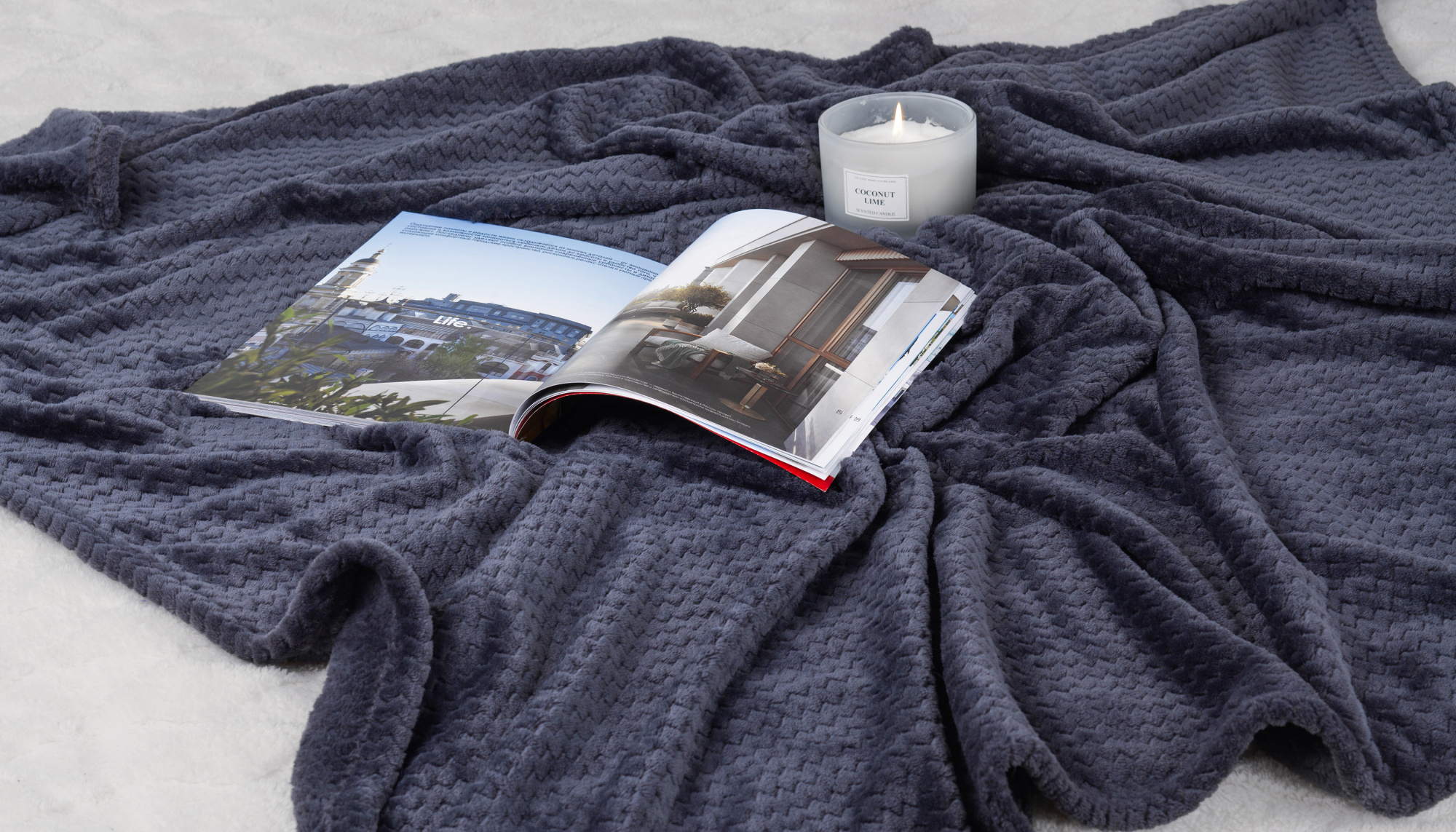 Плед "Волна" фото на сайте Print Logo.