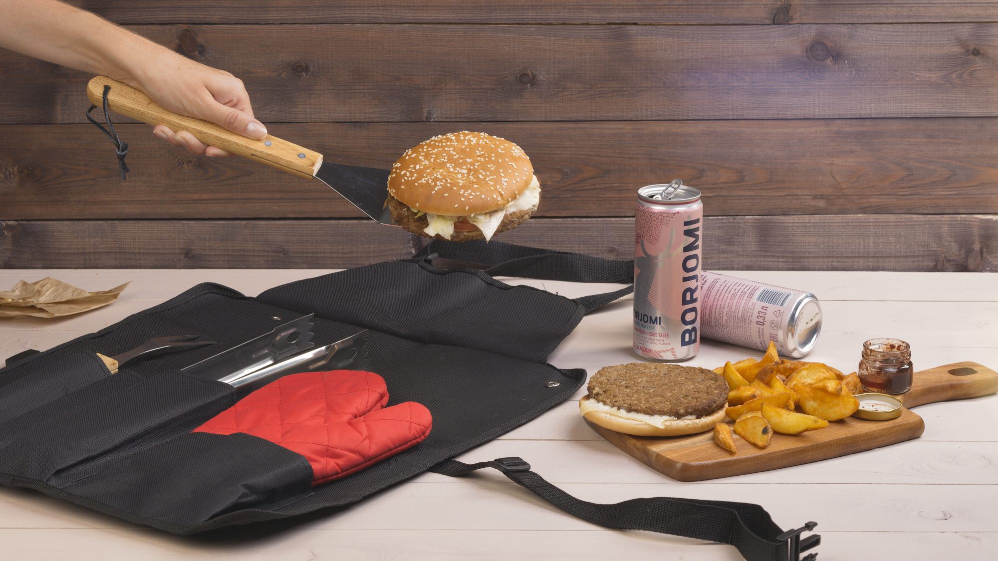 Органайзер с приборами для барбекю "Шеф-повар" фото на сайте Print Logo.