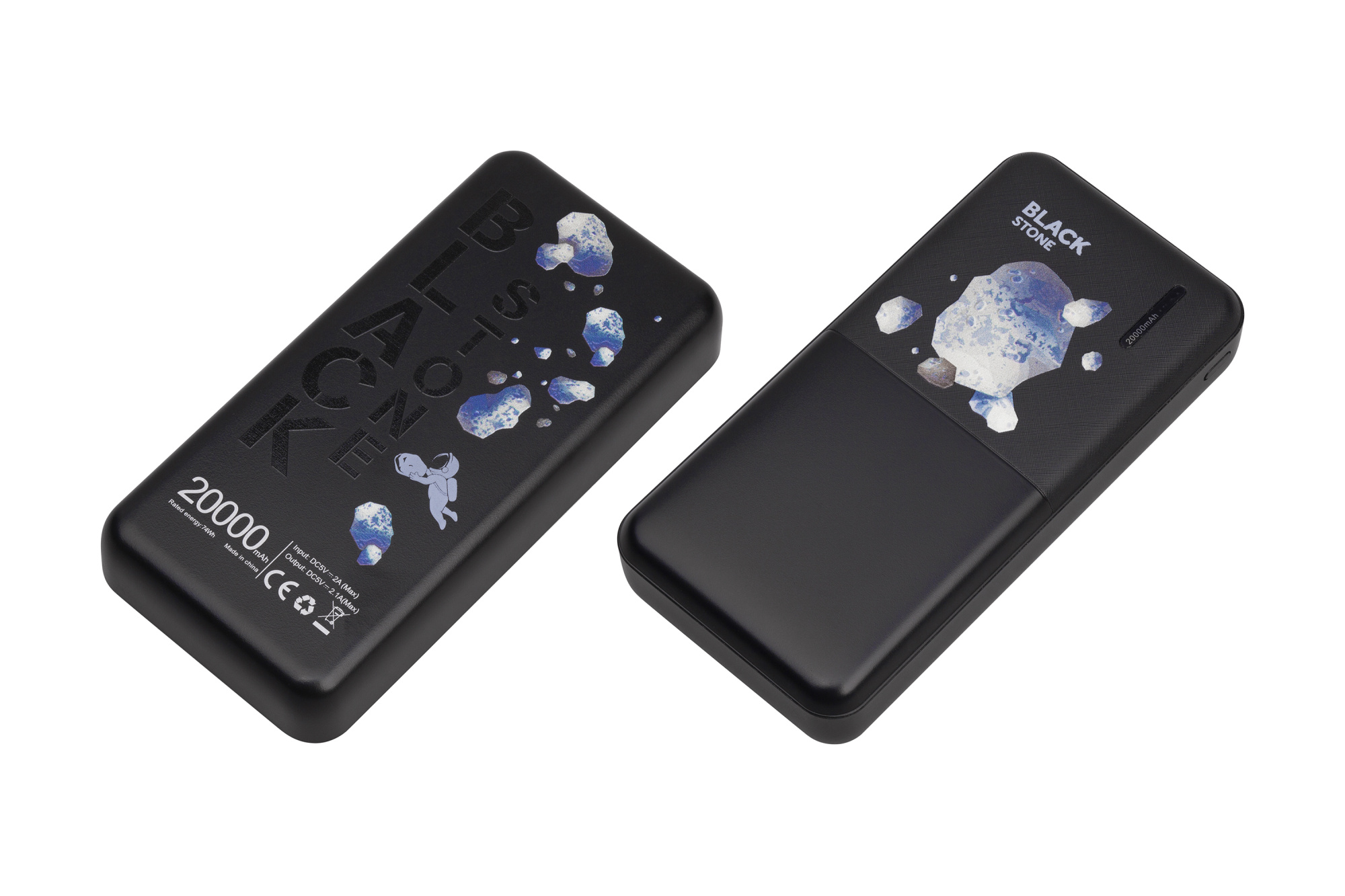 Зарядное устройство "Blackstone" 20000 mAh с кабелем 3 в 1 фото на сайте Print Logo.