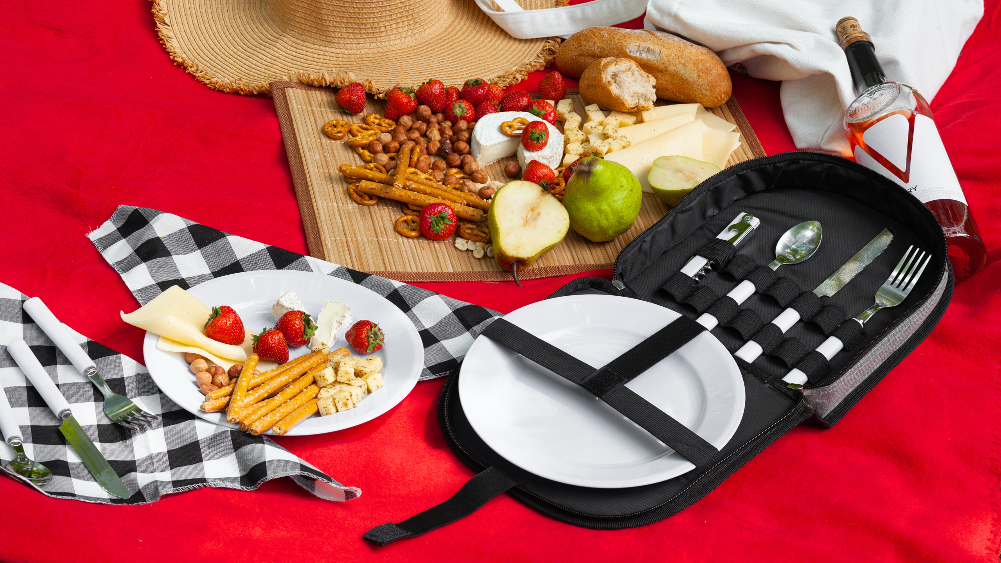 Набор для пикника "Ланч" на 2 персоны фото на сайте Print Logo.