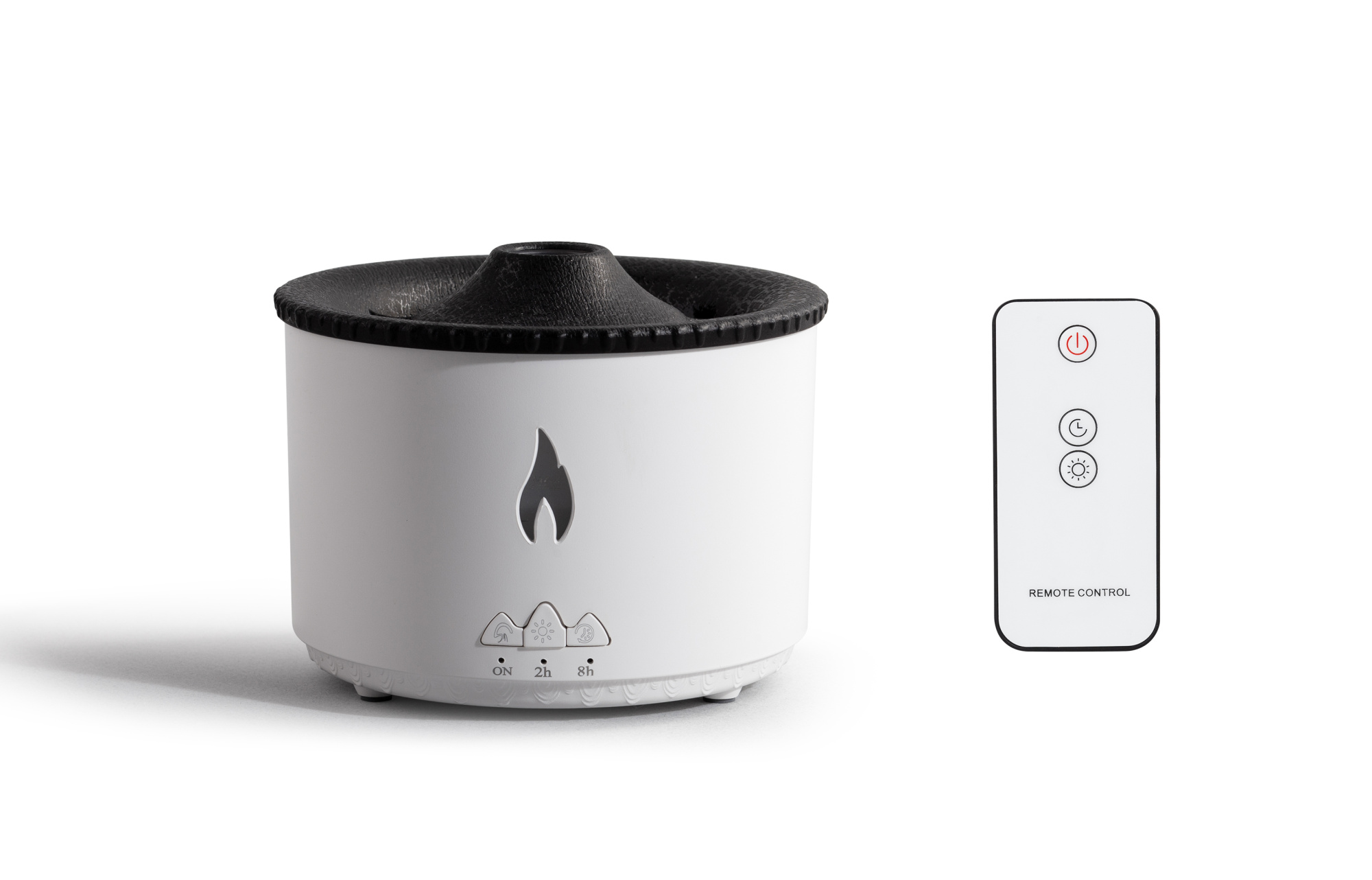 Увлажнитель воздуха "Smart Volcano"с пультом ДУ,  функцией ароматерапии и интерьерной подсветкой фото на сайте Print Logo.Print Logo.