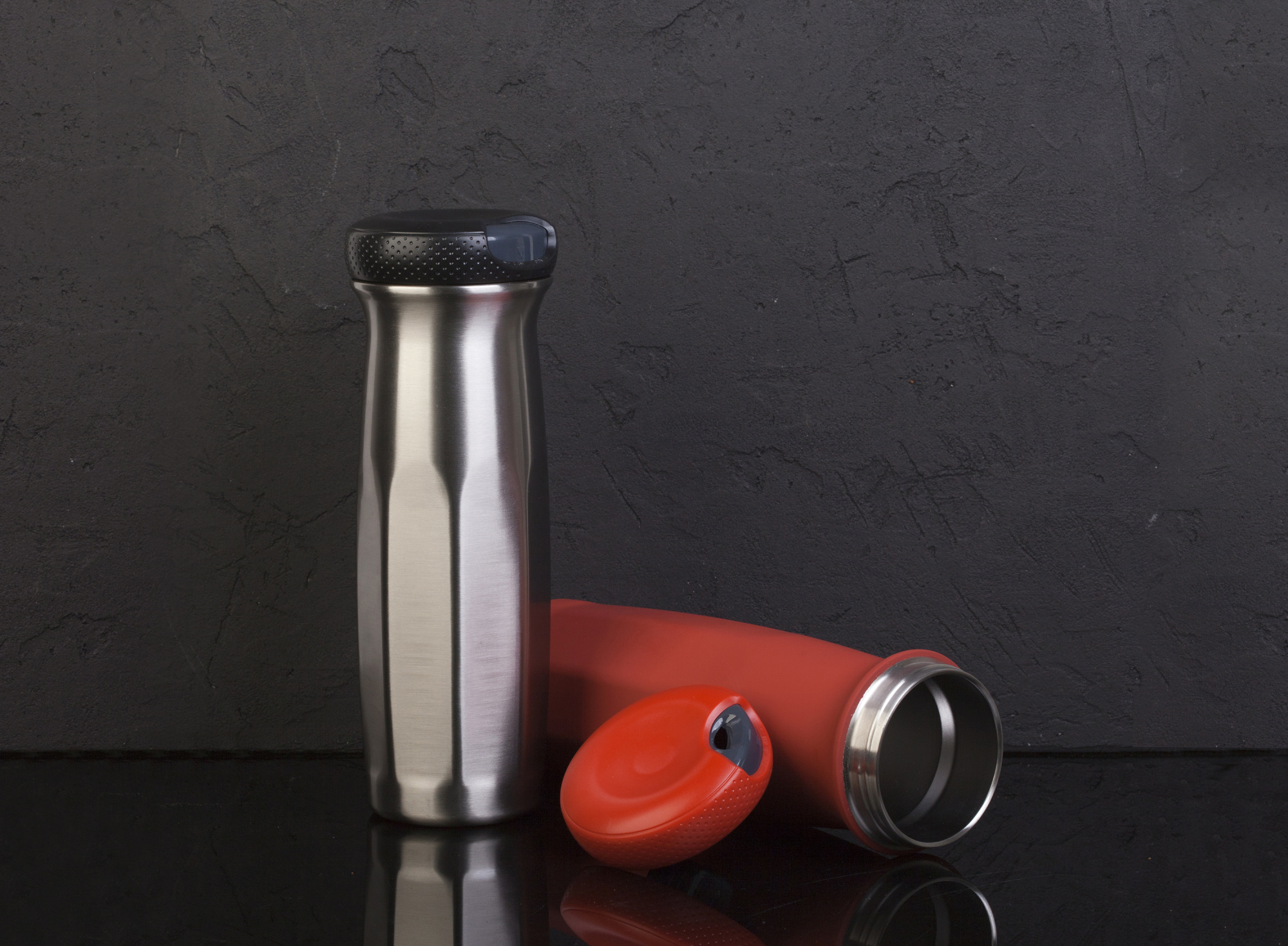 Термостакан "Аризона" 630 мл, покрытие soft touch — пример нанесения логотипа (SOFTOUCH) | Print Logo