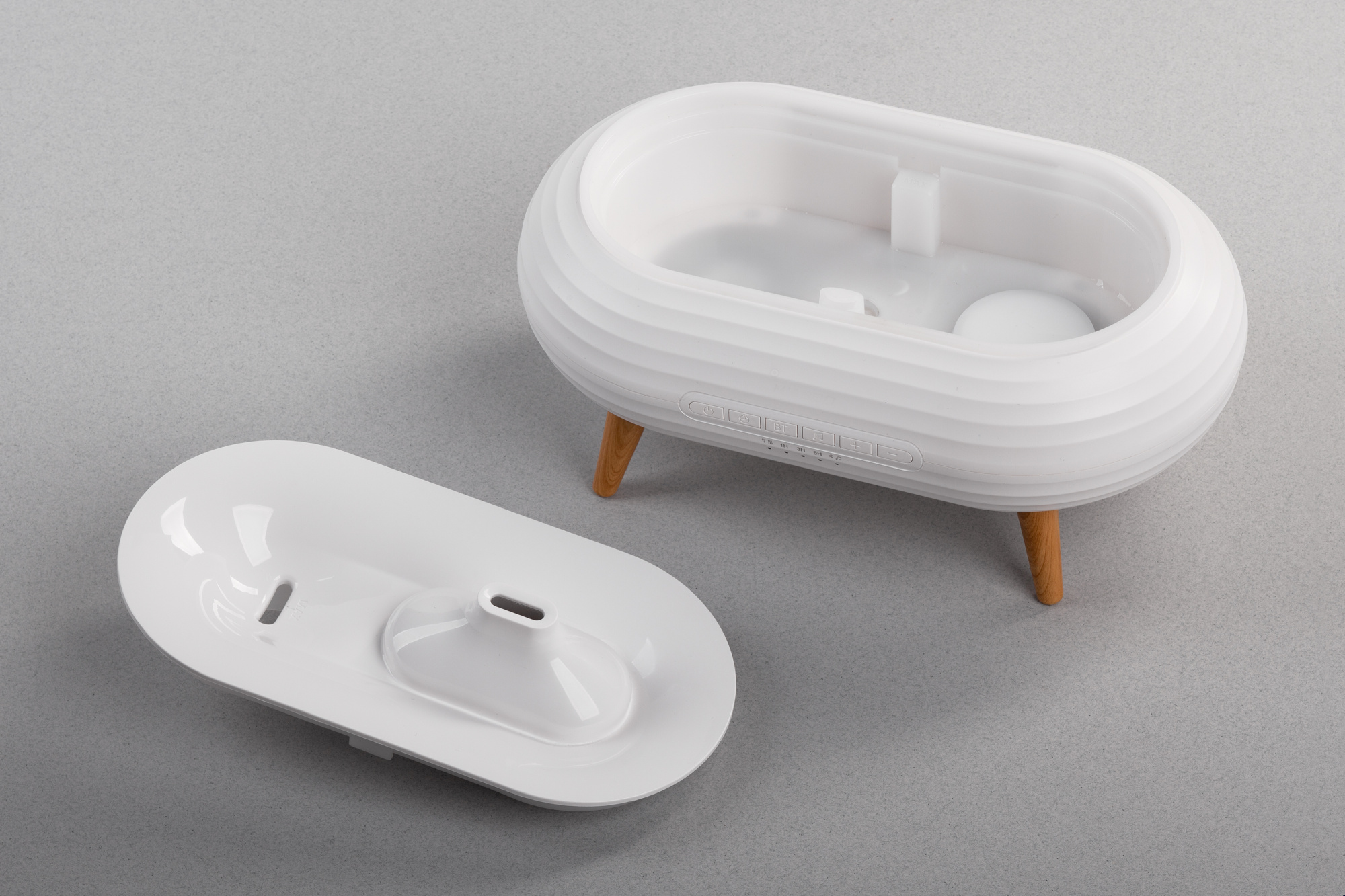 Увлажнитель воздуха "Smart Air" с bluetooth-колонкой, мелодиями и релаксирующими шумами, с подсветкой и ароматизатором фото на сайте Print Logo.