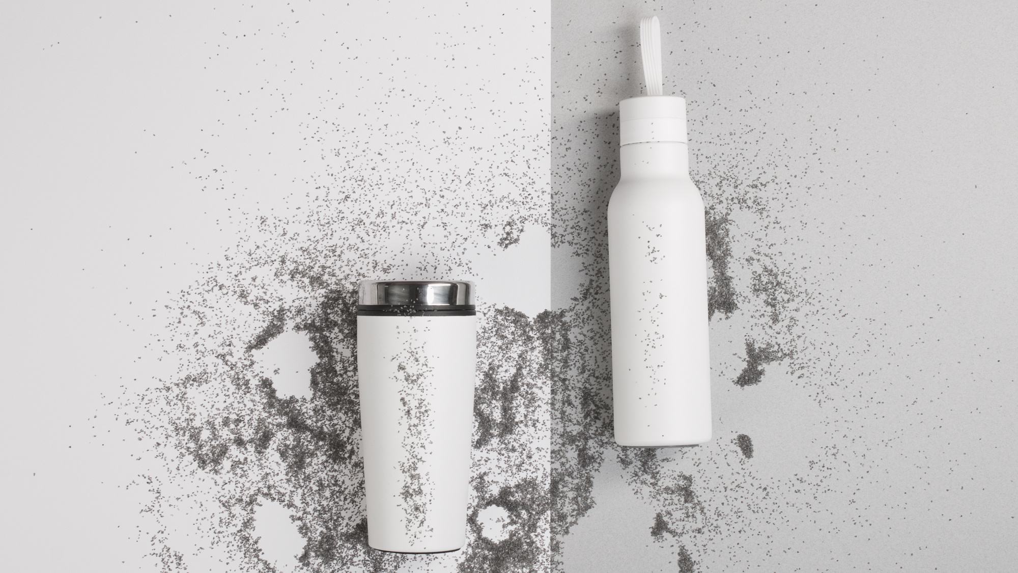 Бутылка для воды "Фитнес" 700 мл, покрытие пудра фото на сайте Print Logo.