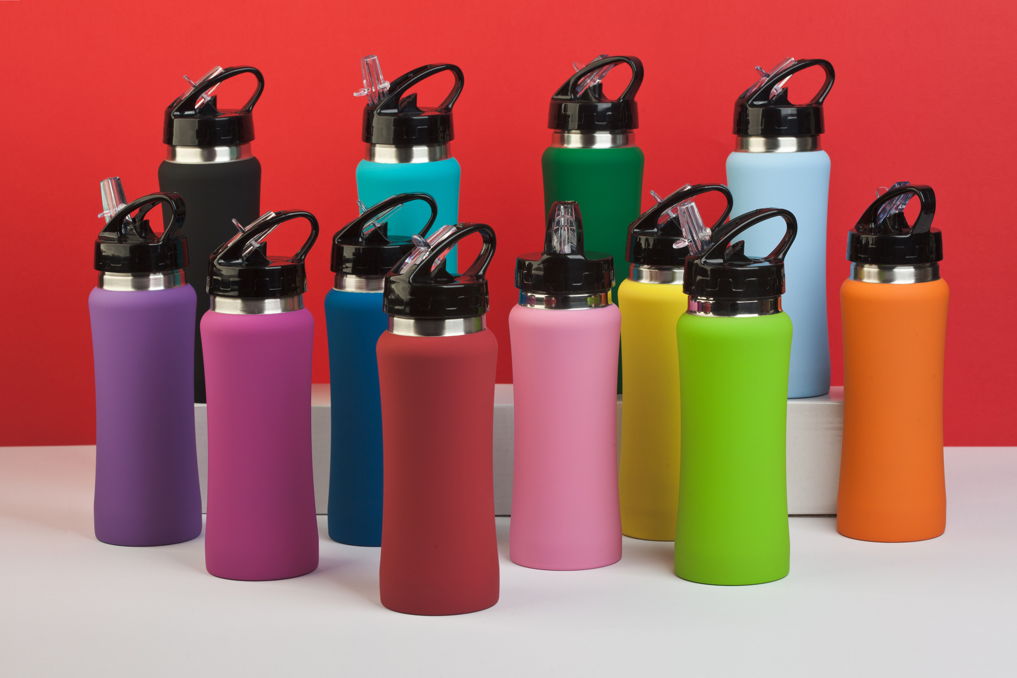 Бутылка для воды "Индиана" 600 мл, покрытие soft touch фото на сайте Print Logo.